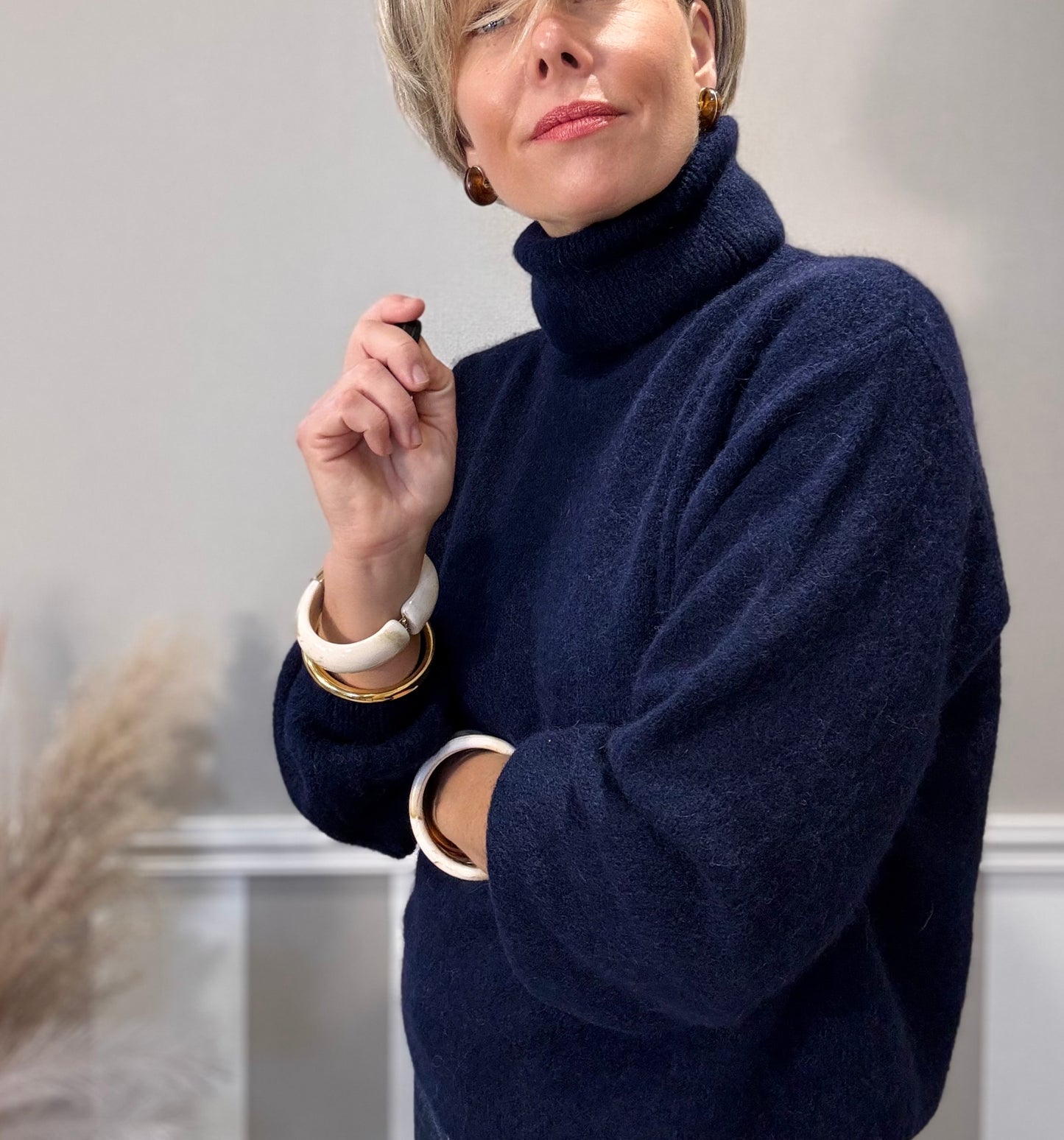 Le pull à col roulé Naïs