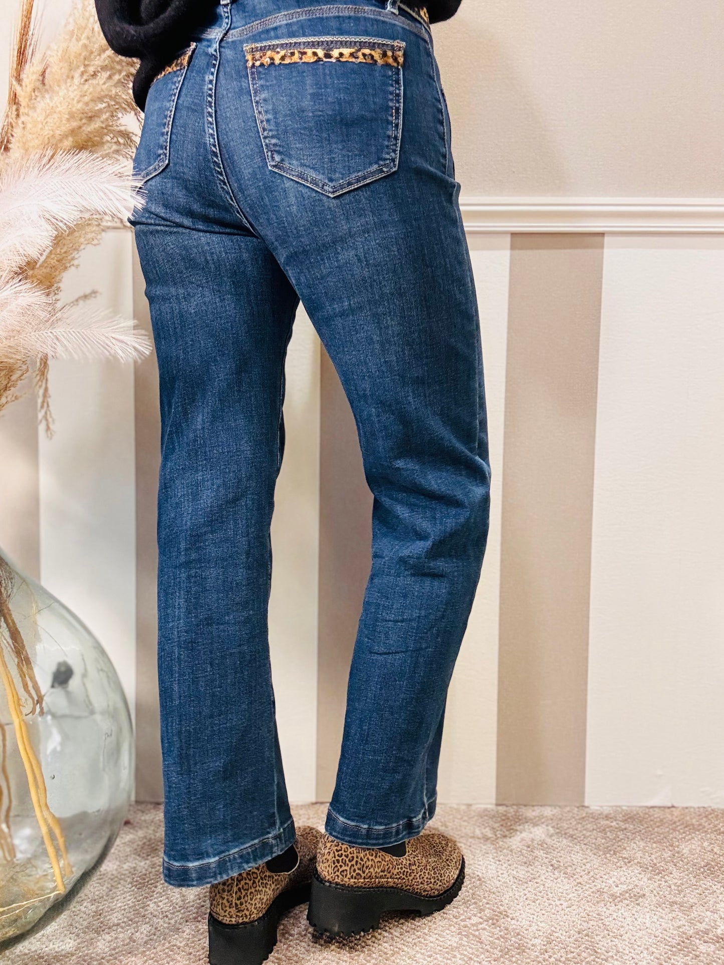 Le jean’s à sequins léopard