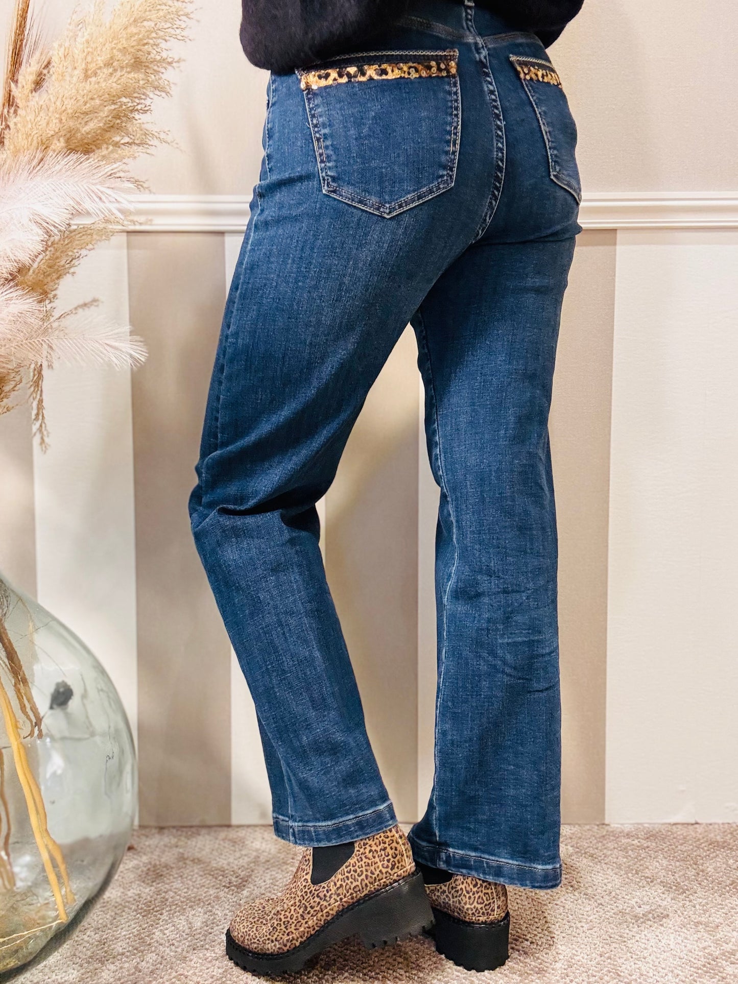 Le jean’s à sequins léopard