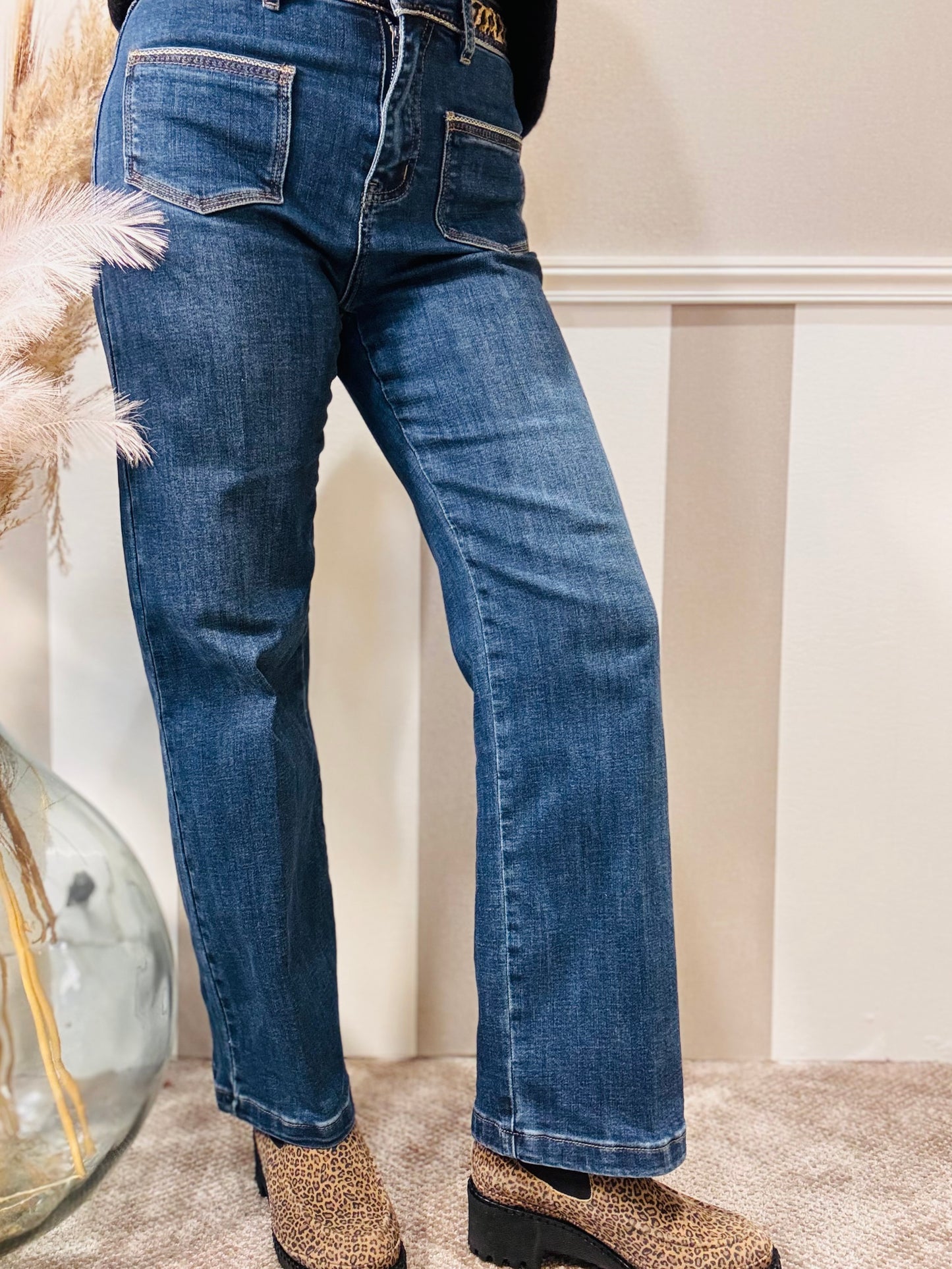 Le jean’s à sequins léopard