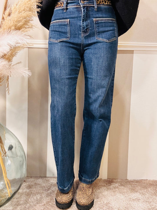 Le jean’s à sequins léopard