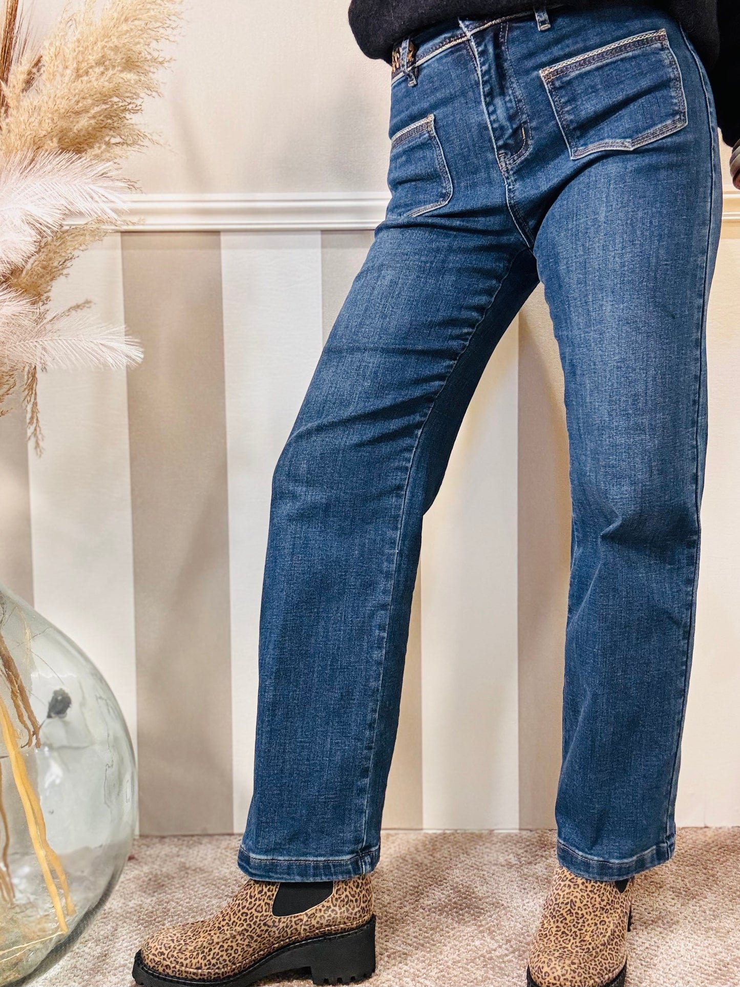 Le jean’s à sequins léopard