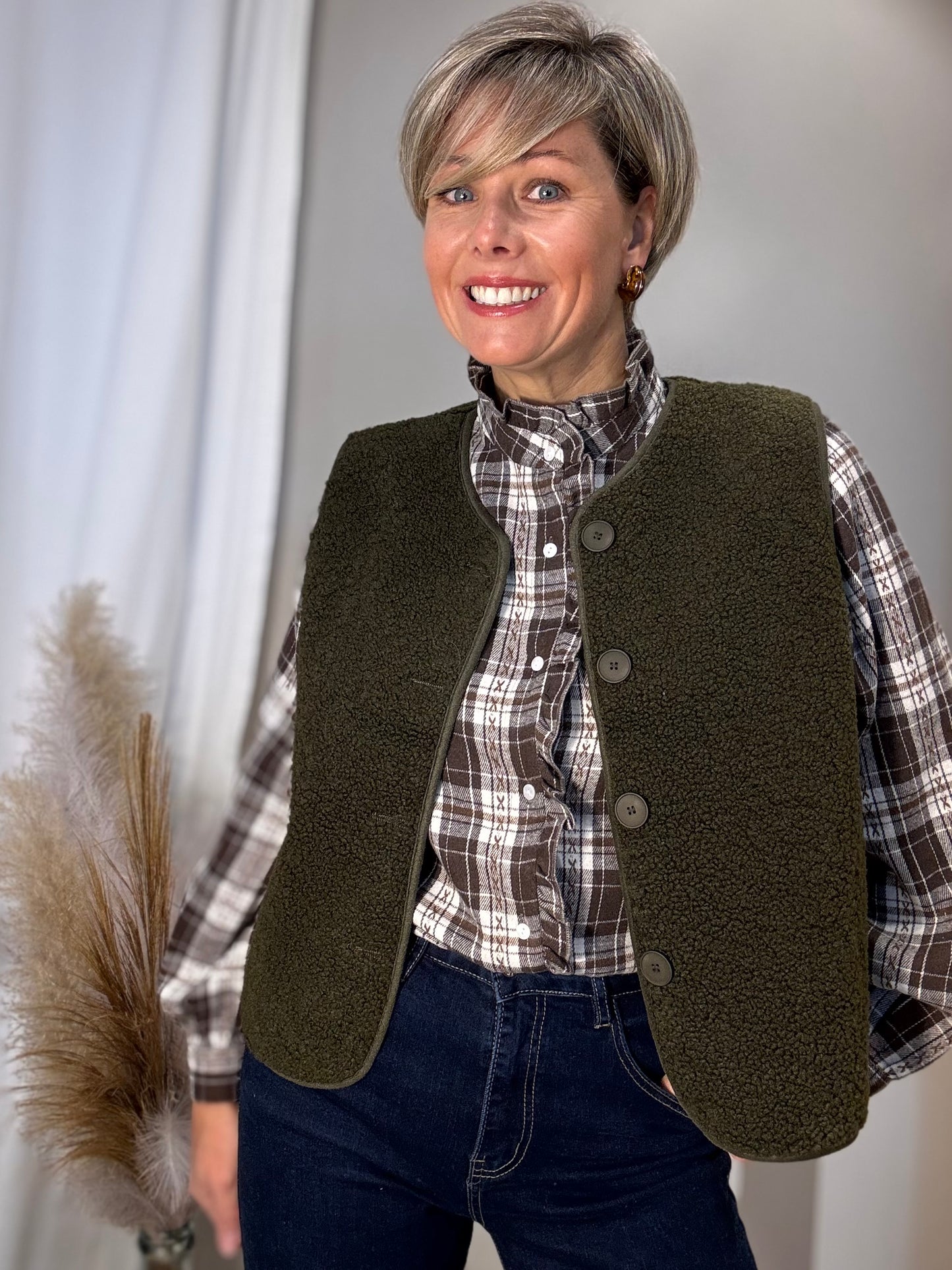 Le gilet sans manche uni Lund