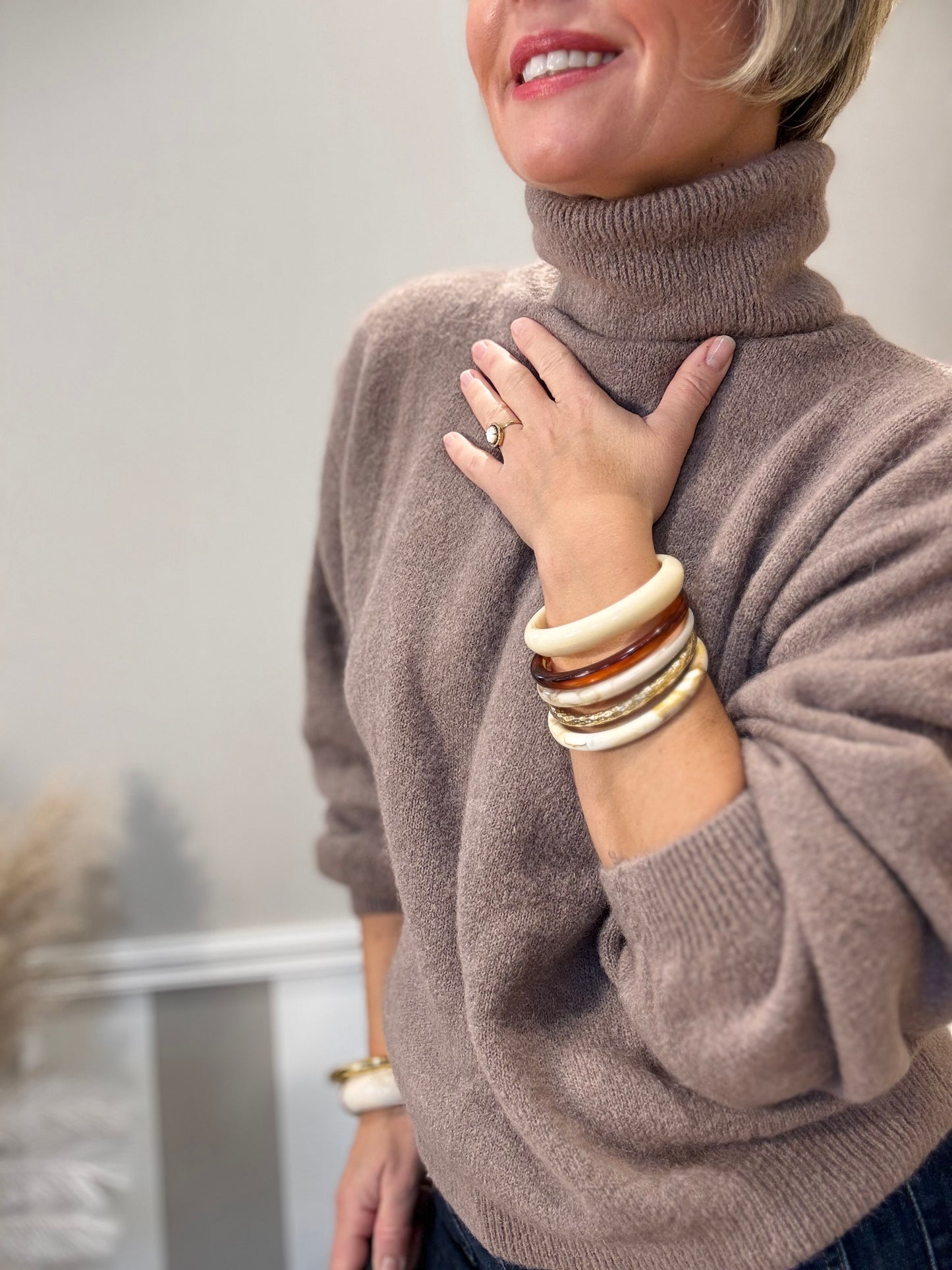 Le pull à col roulé Naïs