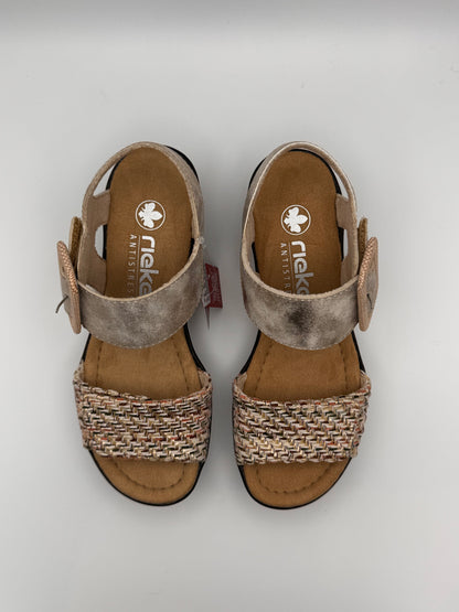 Sandales compensées Rieker 68172-60