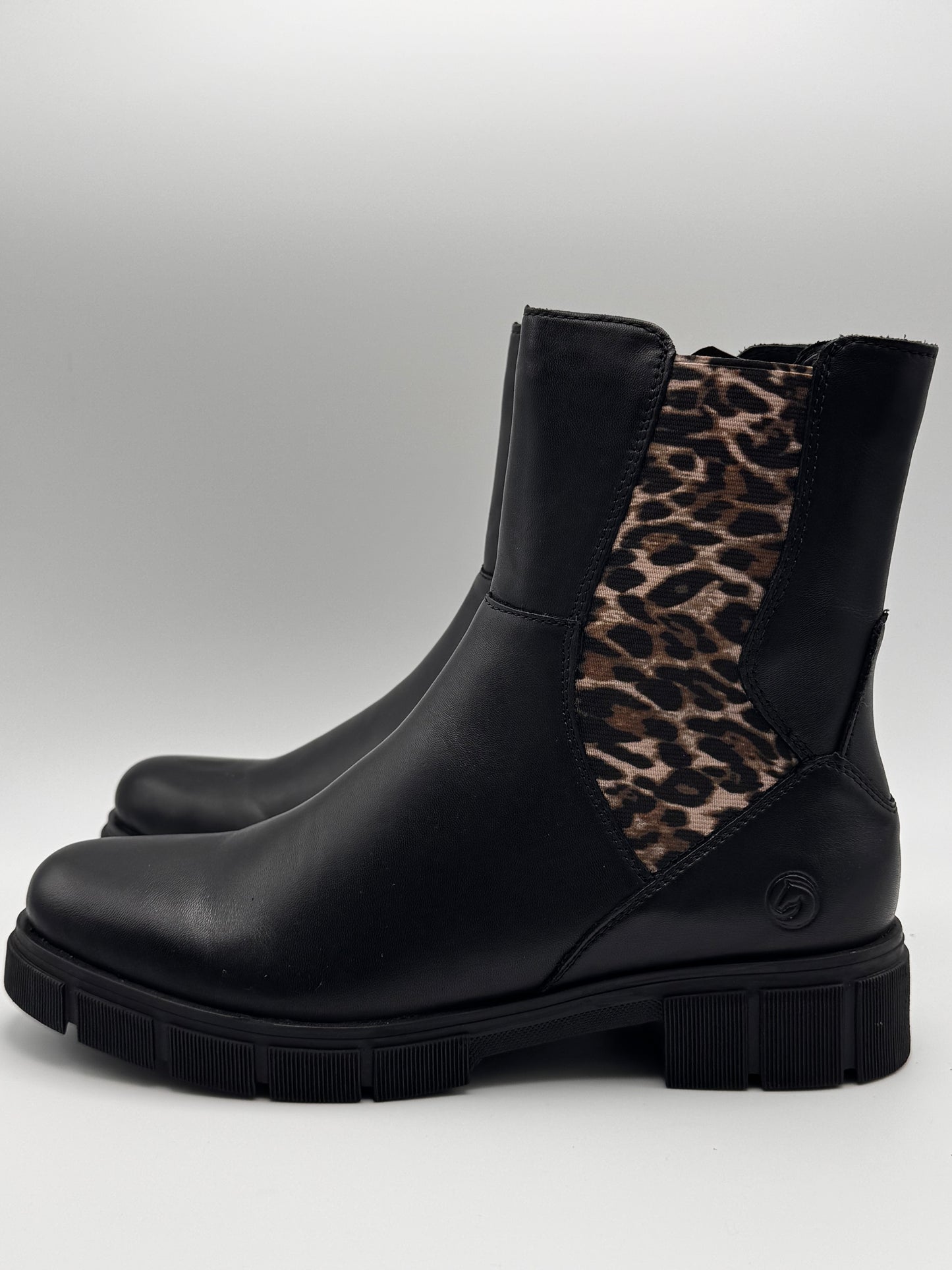 Boots noir et léopard D2S70-03 Remonte