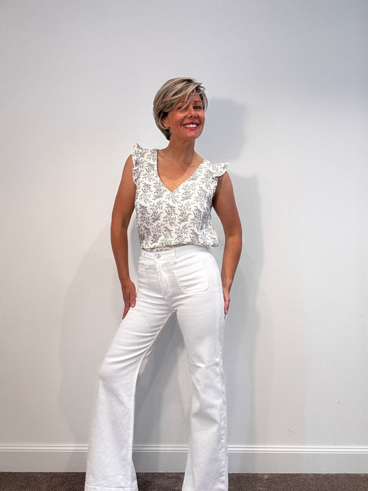 Le top en gaze de coton Leili