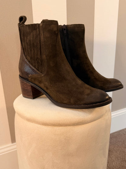 Bottines en nubuck marron Gony, Fugitive