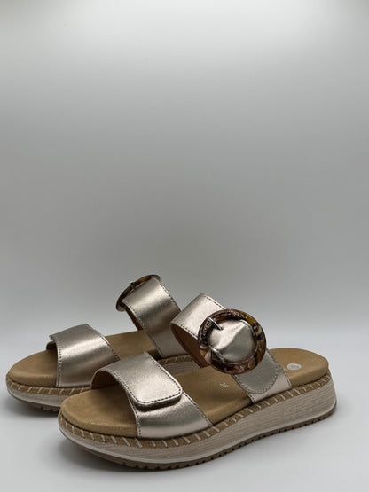 Mules en cuir bronze D3J51 Remonte