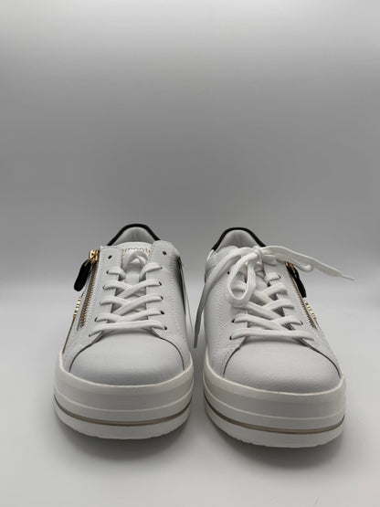 Baskets blanches et léopard Remonte D1C01-85