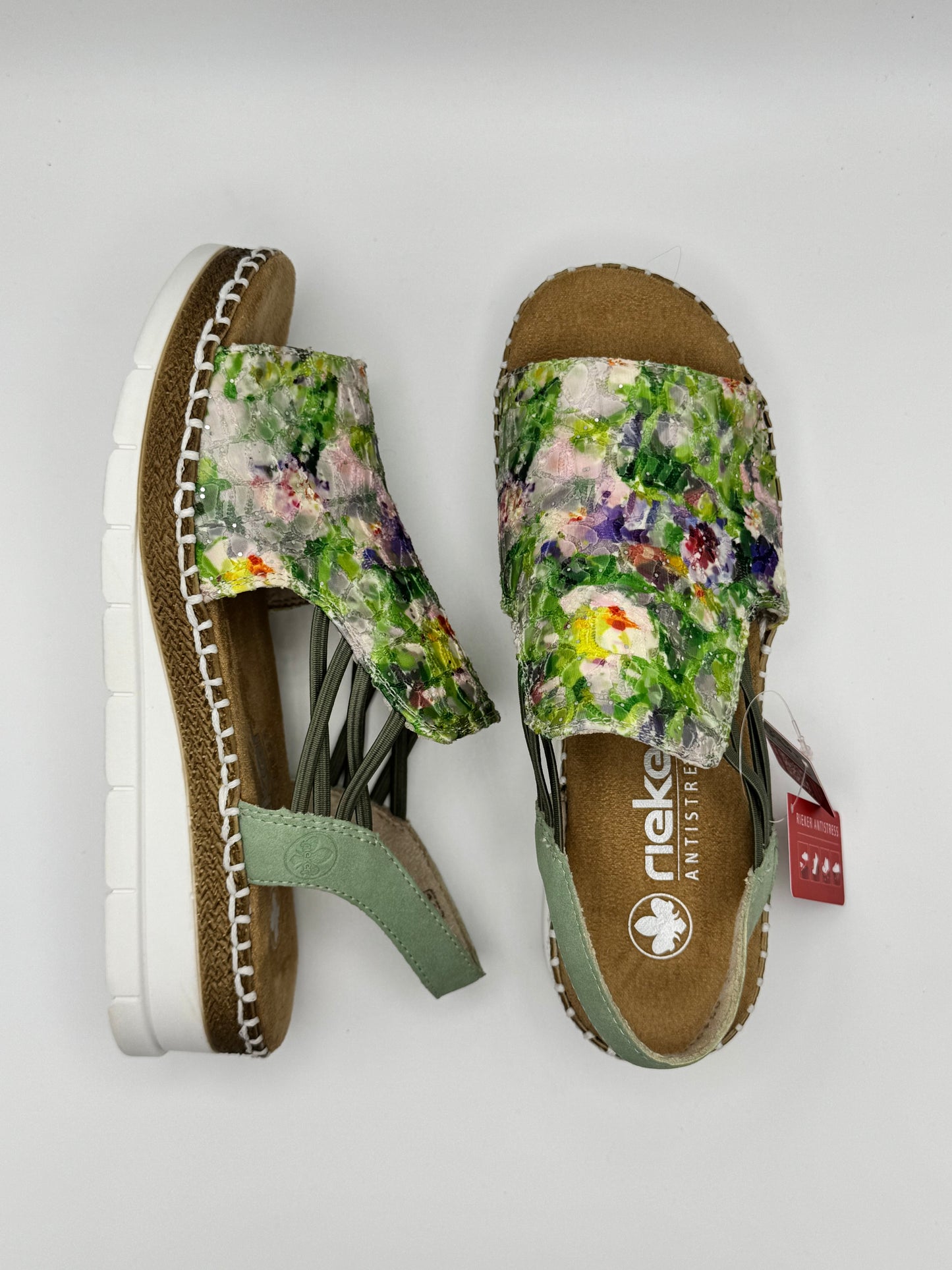 Sandales fleuries Rieker V1241-92