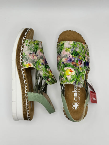 Sandales fleuries Rieker V1241-92