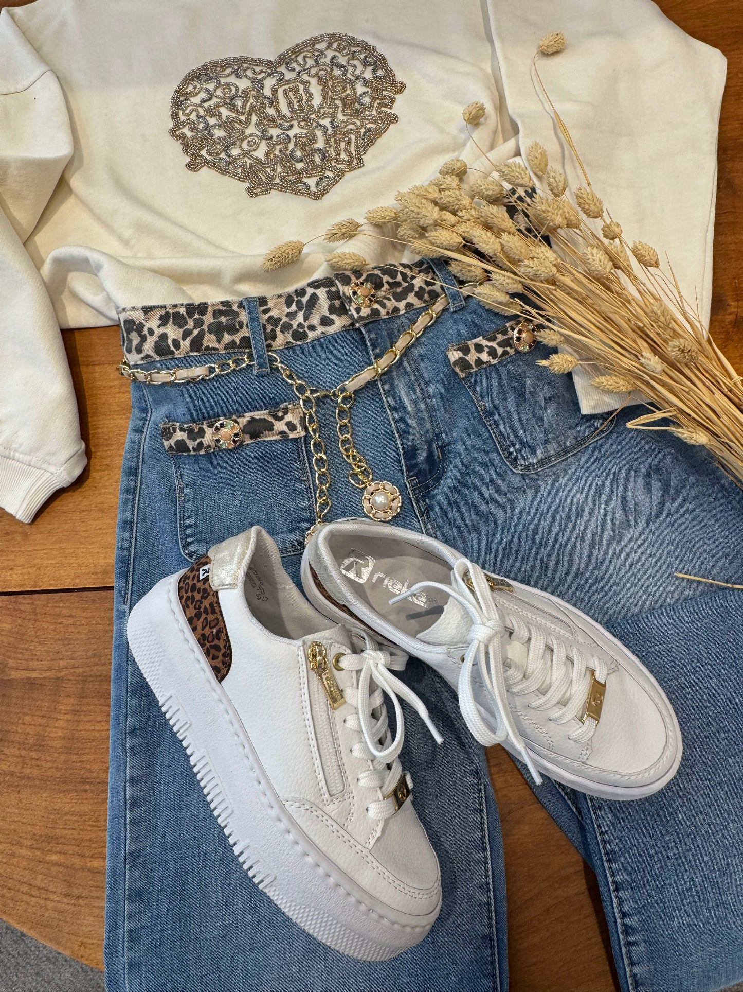 Jean’s ceinture léopard