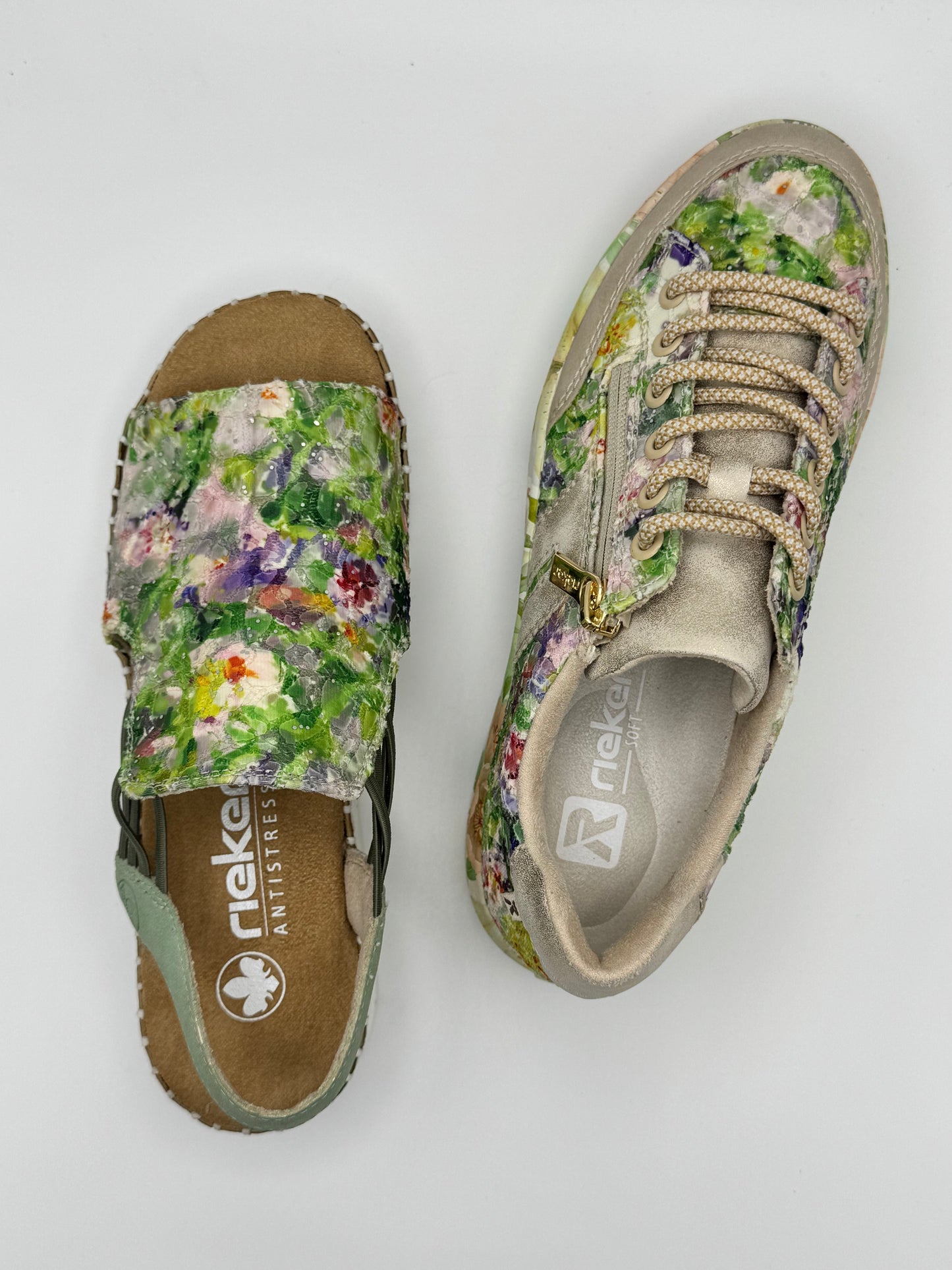 Sandales fleuries Rieker V1241-92