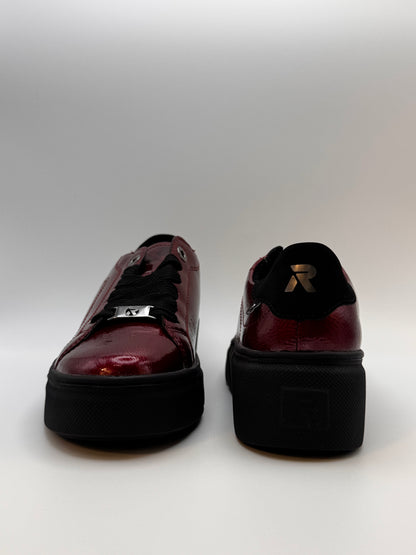 La basket bordeaux vernis W2601-35 Rieker