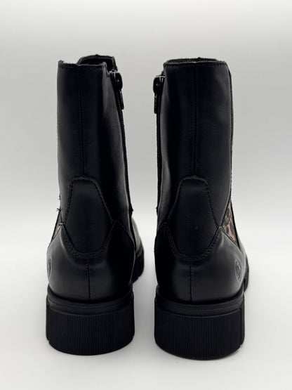 Boots noir et léopard D2S70-03 Remonte