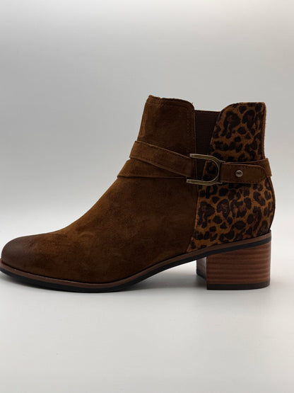 Boots camel et  léopard Radion chez Fugitive