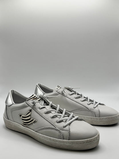 Baskets fines blanches Cetti C-1342