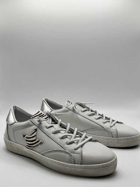 Baskets fines blanches Cetti C-1342