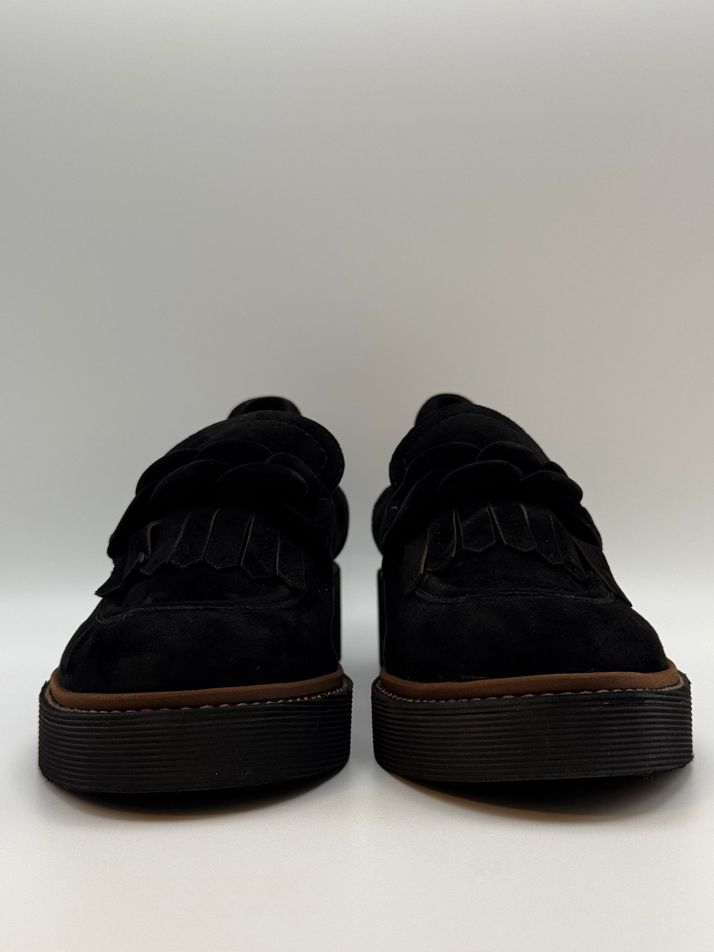 Mocassin en velours noir Faena