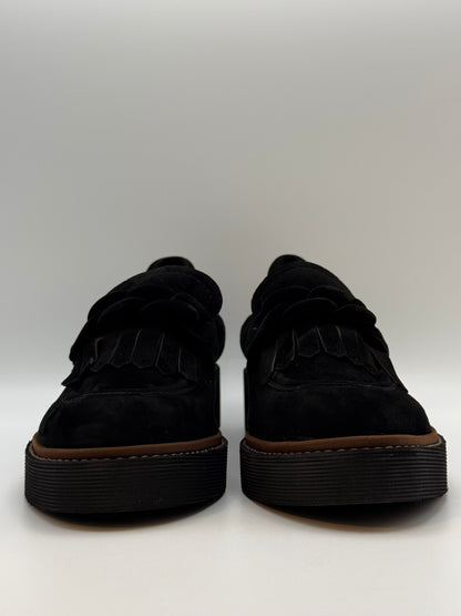 Mocassin en velours noir Faena