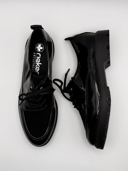 Derby vernis noir 45500-00 Rieker