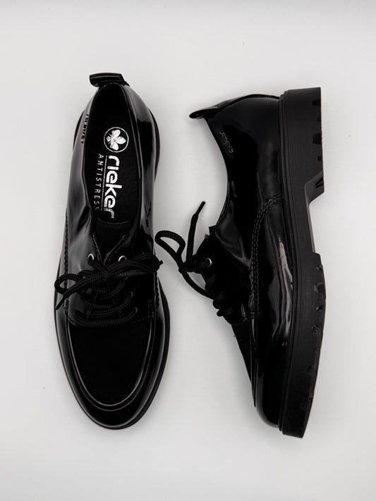 Derby vernis noir 45500-00 Rieker