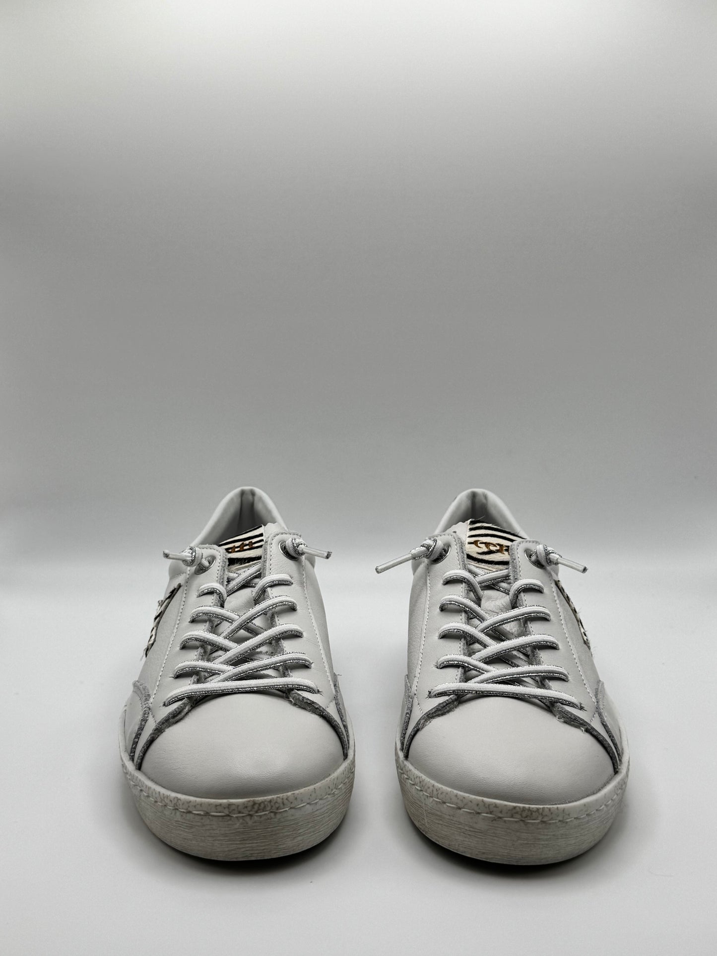 Baskets fines blanches Cetti C-1342