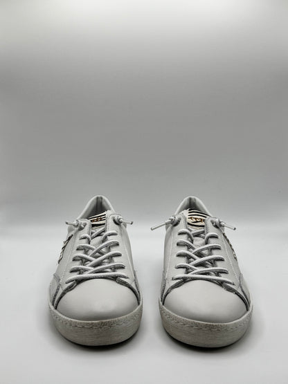 Baskets fines blanches Cetti C-1342