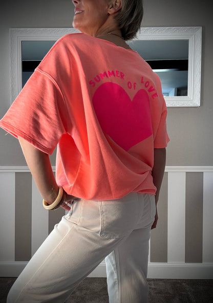 Hoodie manche courte summer of love
