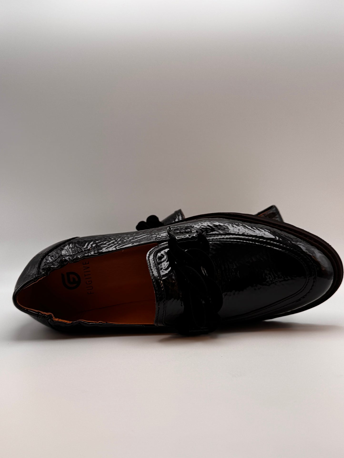 Mocassin vernis noir Cycluz