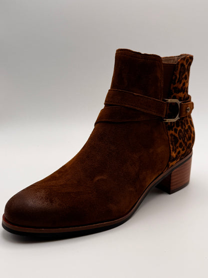 Boots camel et  léopard Radion chez Fugitive