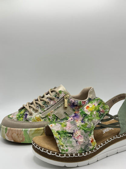 Baskets fleuries Rieker M7722-91