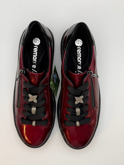 Basket vernis rouge D1C09 Remonte