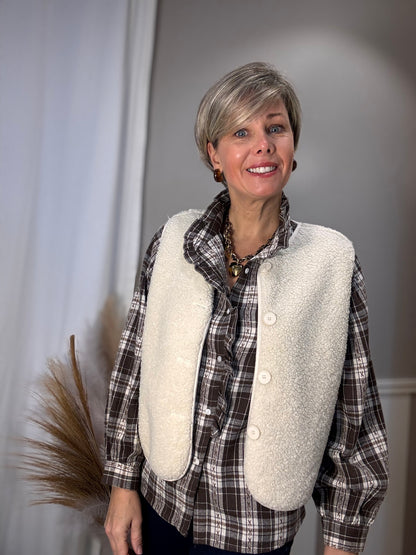 Le gilet sans manche uni Lund