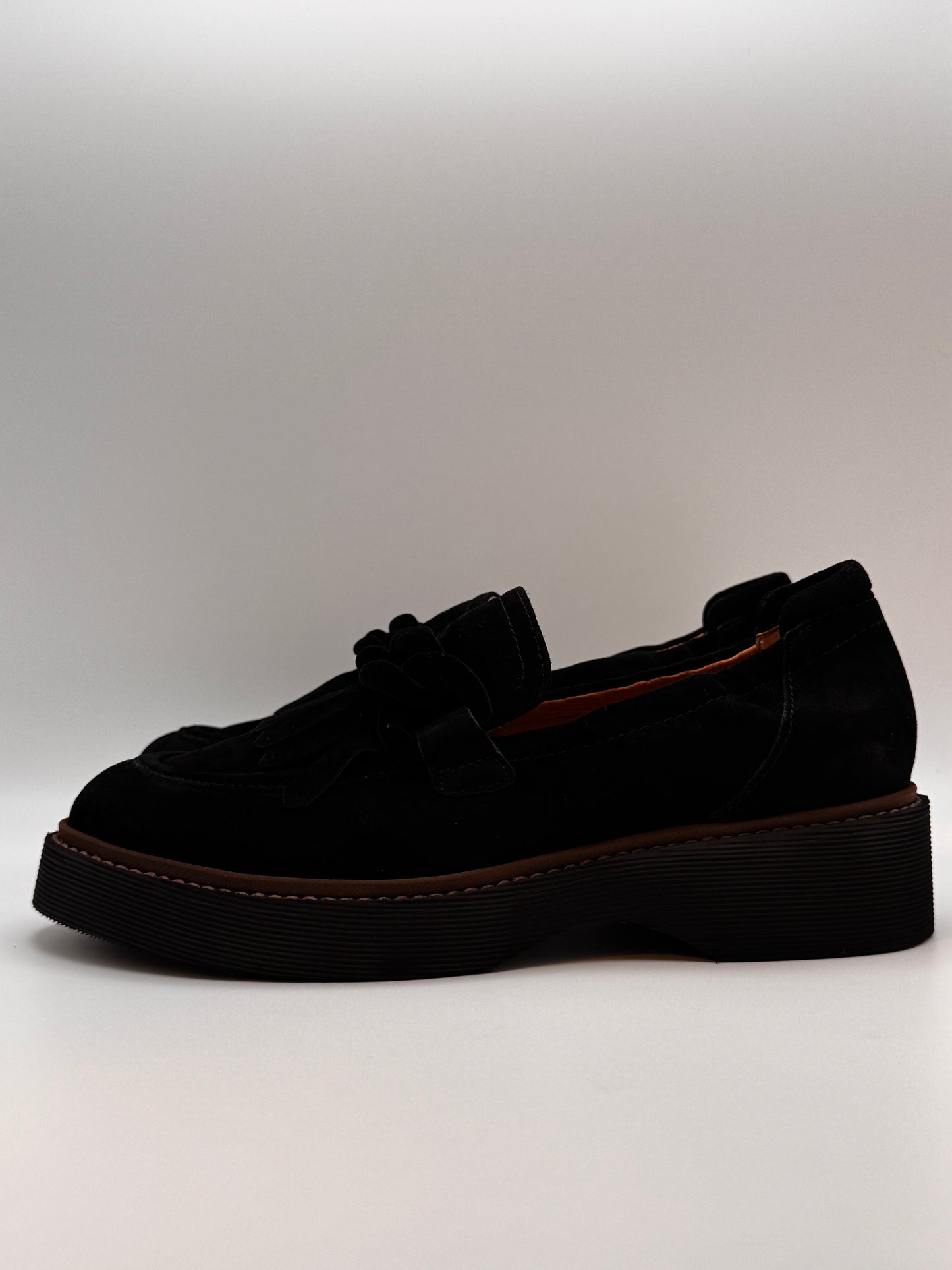 Mocassin en velours noir Faena