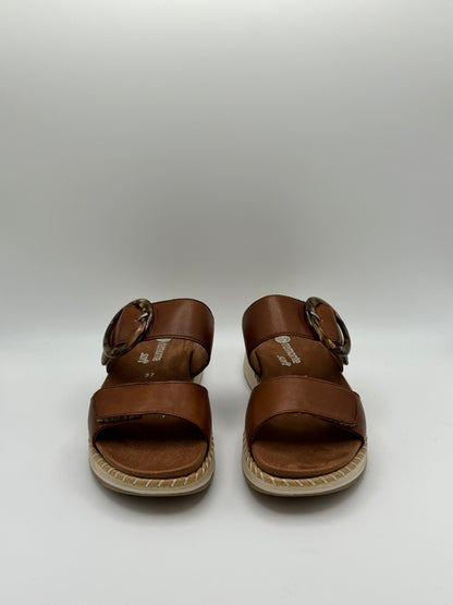 Mules en cuir Camel Remonte D3J 51-24