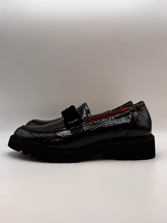 Mocassin vernis noir Cycluz