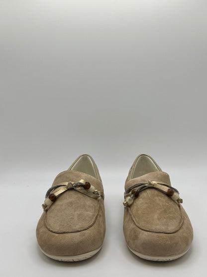 Ballerines Mocassin sable et or de chez Fugitive