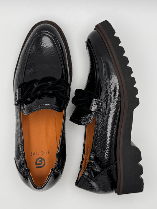 Mocassin vernis noir Cycluz
