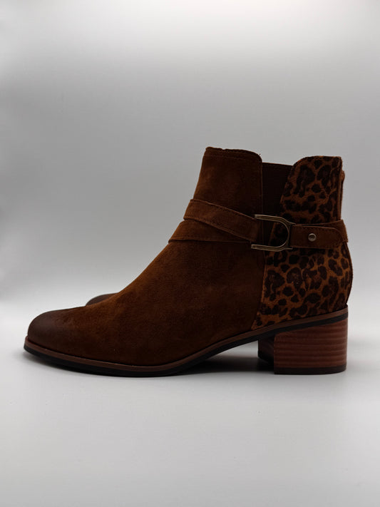 Boots camel et  léopard Radion chez Fugitive