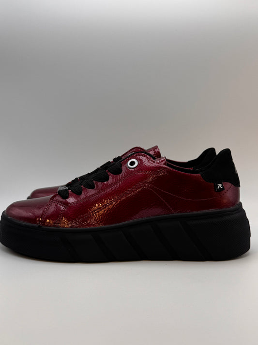 La basket bordeaux vernis W2601-35 Rieker