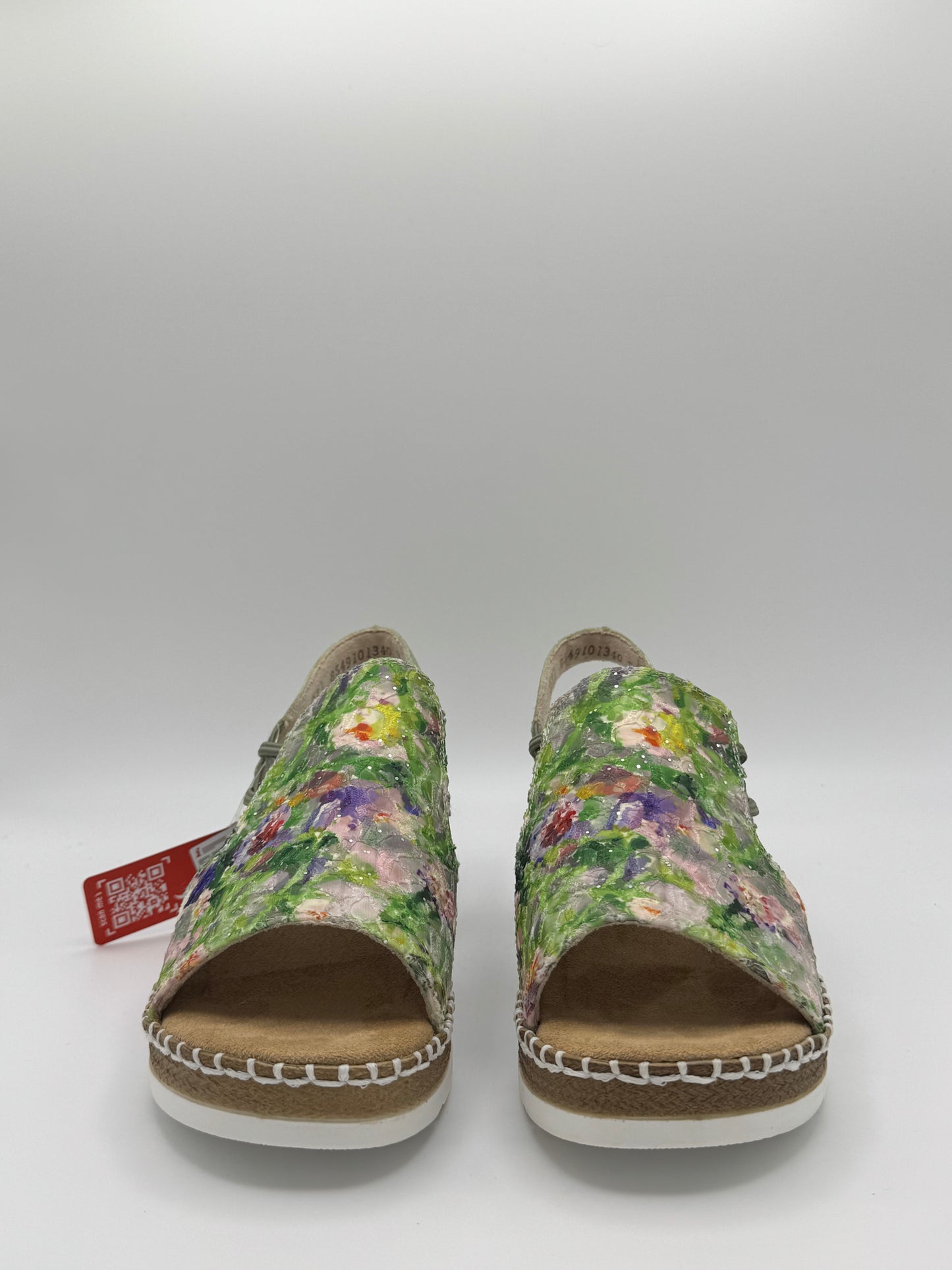 Sandales fleuries Rieker V1241-92