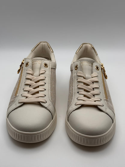 Baskets dorées à zip et lacet Remonte D2E00-81