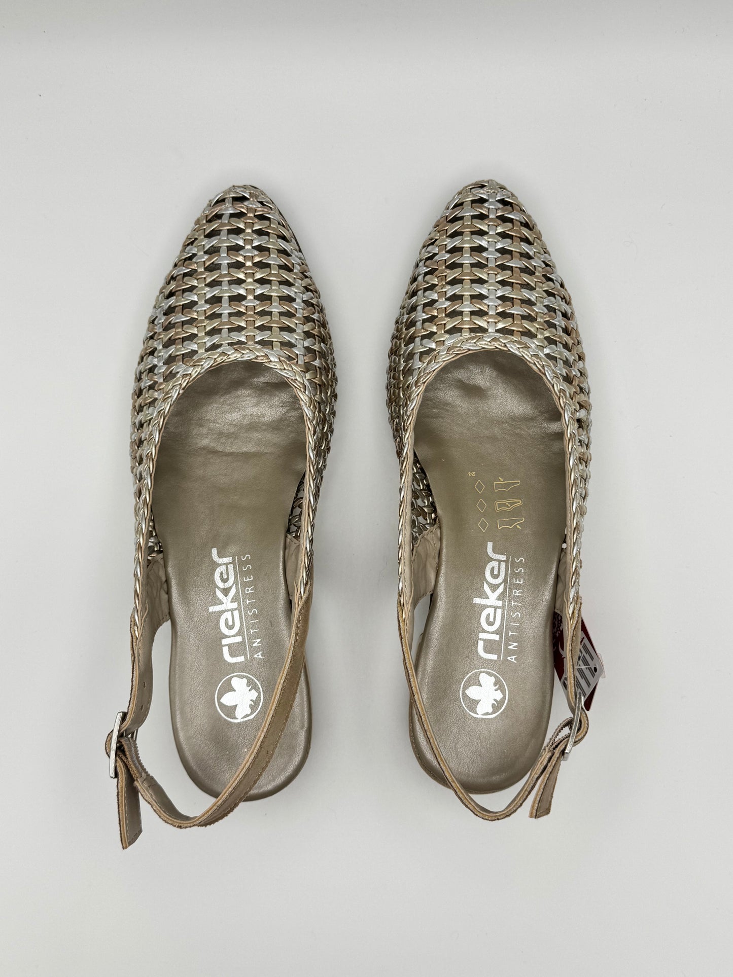 Chaussures plates tressées Rieker 47078-90