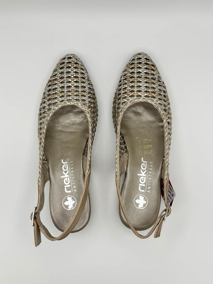 Chaussures plates tressées Rieker 47078-90