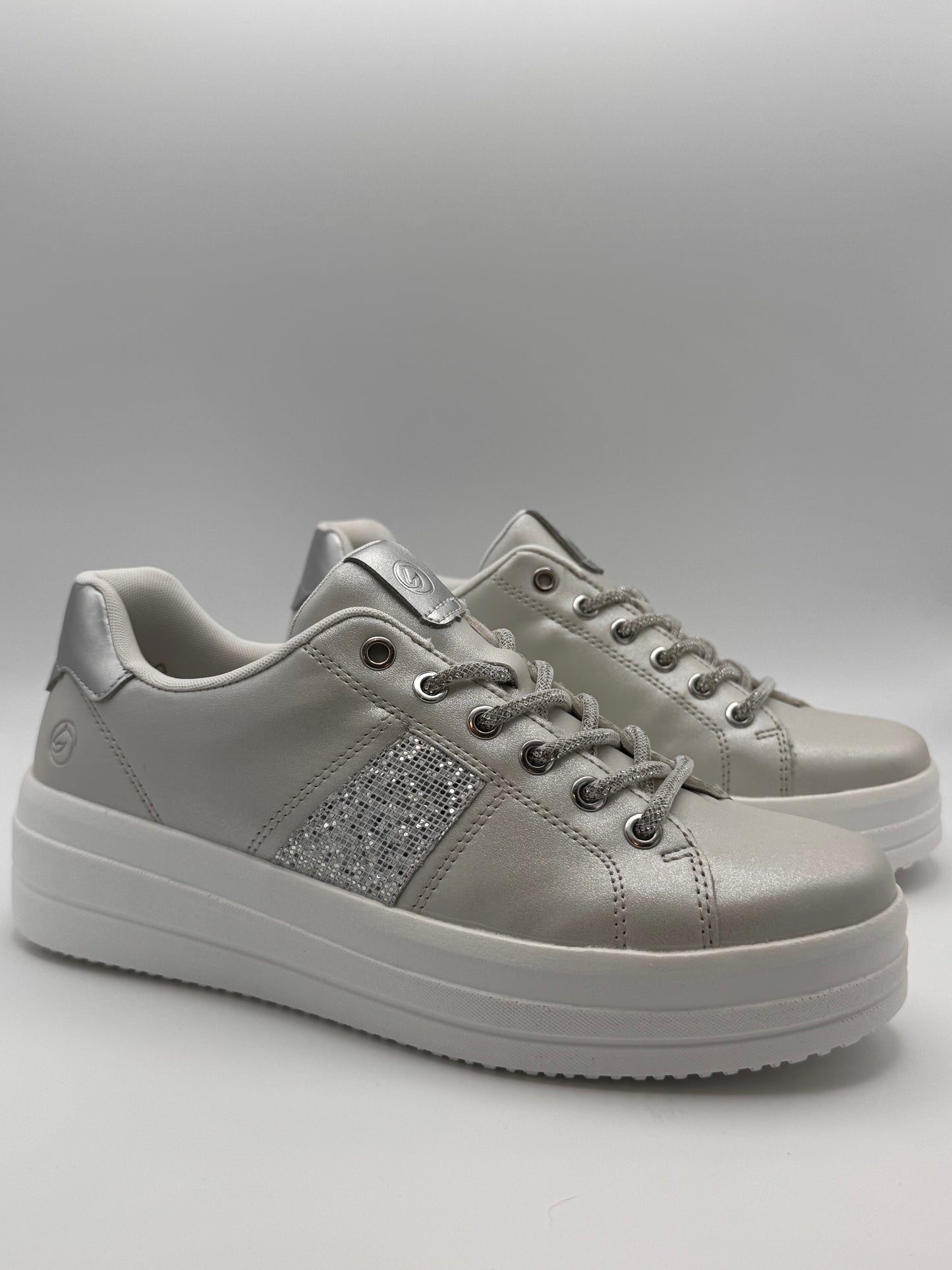 Baskets argentées Remonte D1C10-90