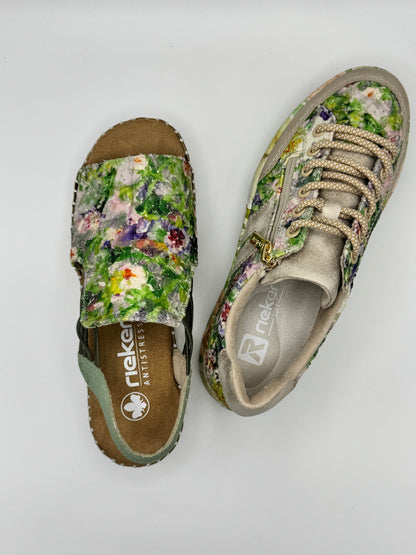 Baskets fleuries Rieker M7722-91