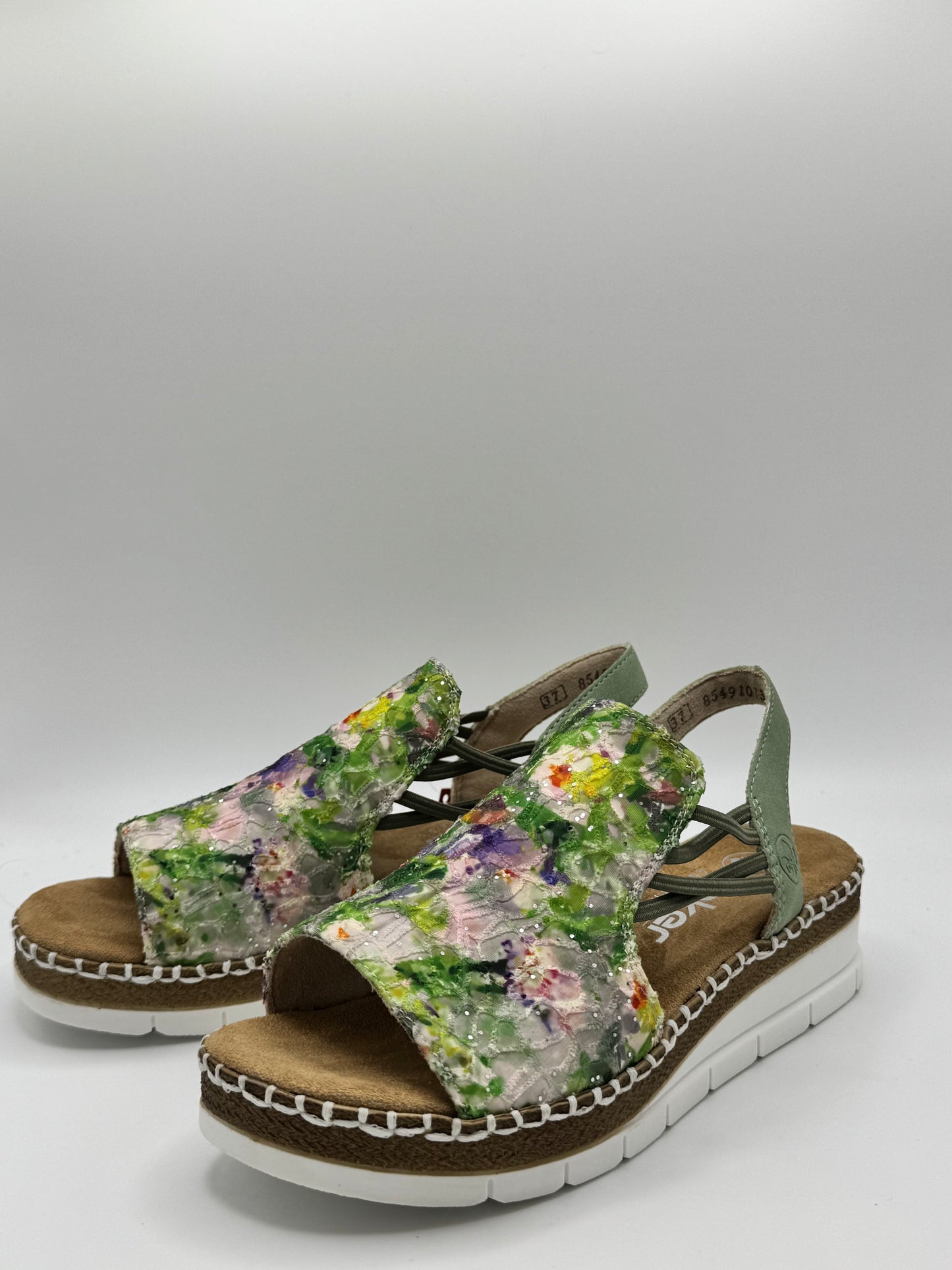 Sandales fleuries Rieker V1241-92