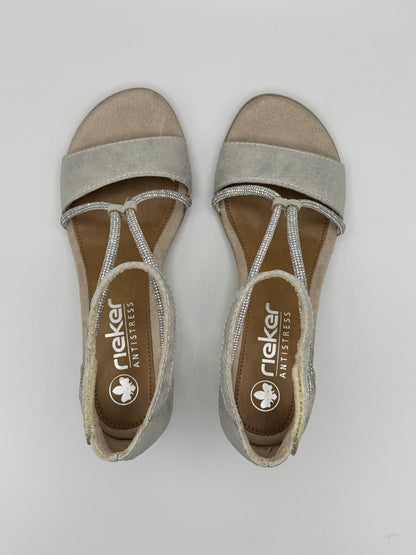 Les sandales argentées Rieker 64654-40